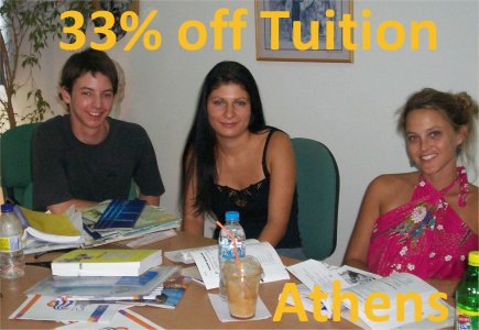 33% off Greek tuition in Athens 33% off Greek tuition in Athens