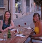 Students at a restaurant in Hyeres