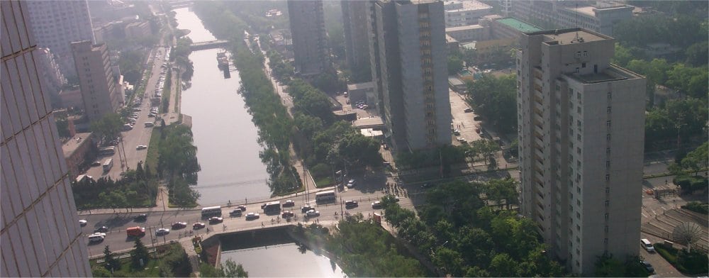 Beijing: Ariel view of the city