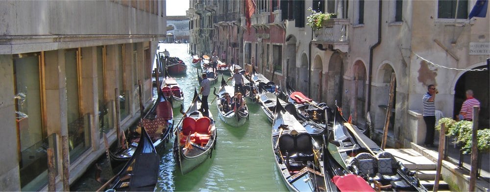 Venice: Canal scene