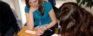 Sorrento: Italian language students in class