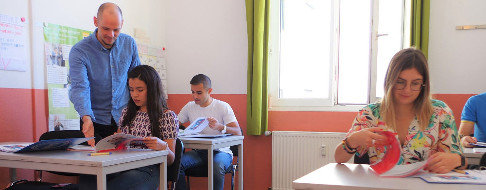 Cologne German students in class