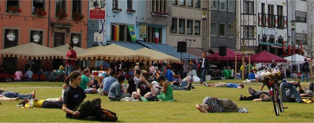 Cologne: In front of St Gross Martin's church