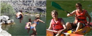 Salamanca: Jumping and kayaking