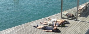 Barcelona: Sun bathing