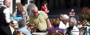 Siena: Coffee outside