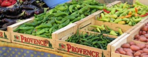 Peppers in market