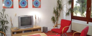 Berlin Hostel TV room