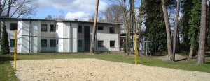 Berlin Hostel Volleyball court